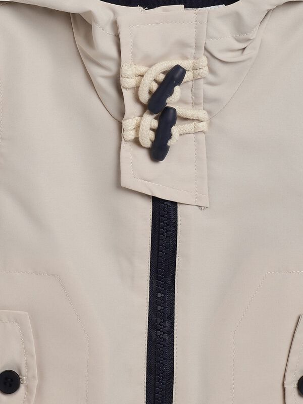 Boys Light Natural Solid Jacket image number 1